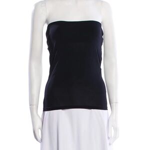 Elegant Black Max Mara Strapless Top